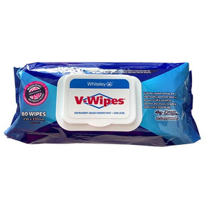 V-Wipes Hospital Grade Disinfectant Wipes - Flat Pack 80pcs