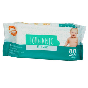 Livingstone 100% Organic Biodegradable Baby Wipes 19x21cm - 80 Pack