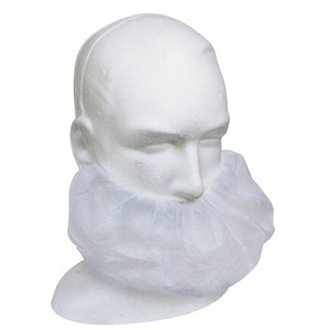 Livingstone Beard Cover Single Elastic Head Band White 100 Box - 100289647