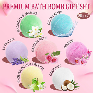 ArioseMonde Natural Bubble Bath Bombs Gift Set 7 Scents