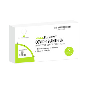 InnoScreen Covid-19 Antigen Rapid Test Device - 5 Tests (1 Box)