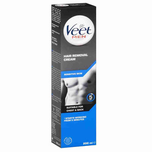 Veet Men Hair Removal Cream Sensitive Skin 200ml - 100290791