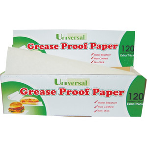 Universal Greaseproof Biodegradable Paper for Cooking and Food Wrapping 30cm x 120m 44gsm Roll