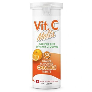 Apotex Vitamin C Melts Chewable 50 Tablets
