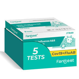 Fanttest Covid-19/Influenza A&B (3 in 1) Antigen Pack 5 Test Kit