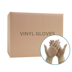 Disposable Vinyl Examination Gloves - 1,000 Gloves (10 x Boxes of 100 per Carton)