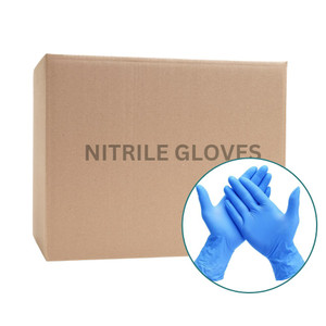 Disposable Nitrile Examination Gloves - 1,000 Gloves (10 x Boxes of 100 per Carton)