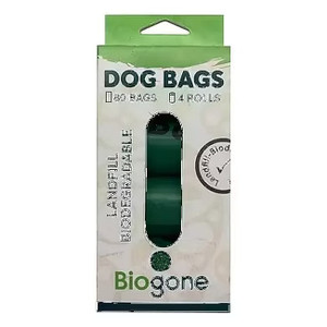 Bio-Gone Biodegradable Dog & Cat Poo Bags - 4 Rolls/80 Bags