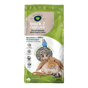 Back 2 Nature Small Animal Bedding Litter 30L