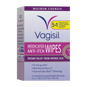Vagisil Soothing Oatmeal Intimate Wipes 12s - 100350002