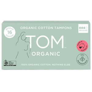 TOM Organic 16 Regular Organic Cotton Tampons
