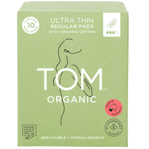 Tom Organic Regular Pads With Wings 10