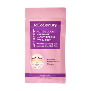 MCoBeauty Age Resist Active Gold Hydrogel Night Repair Eye Masks - 5 Pairs