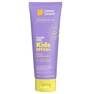 Cancer Council Clear Zinc Kids SPF50+ 110g