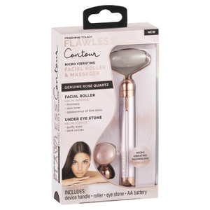 Flawless Finishing Touch Quartz Contour Facial Roller Rose