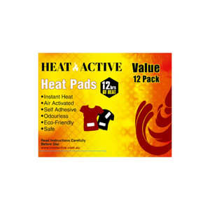 Heat Active Instant Heat Pads 12's