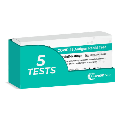 Clungene (Nasal) Covid-19 Rapid Antigen Test Kit - 5 Tests (1 Box) - 100050949