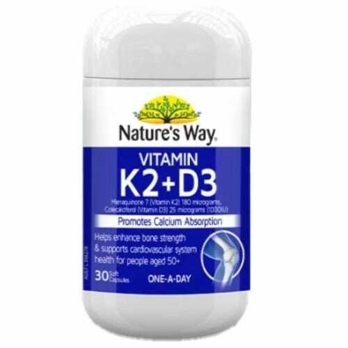 Nature's Way Vitamin K2 Plus D3 30 Capsules
