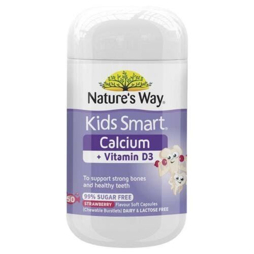 Nature's Way Kids Smart Calcium Plus Vitamin D3 Burstlets 50