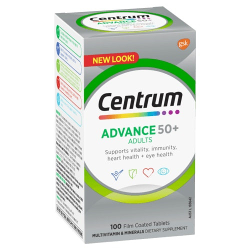 Centrum Advance 50+ 100 Tablets