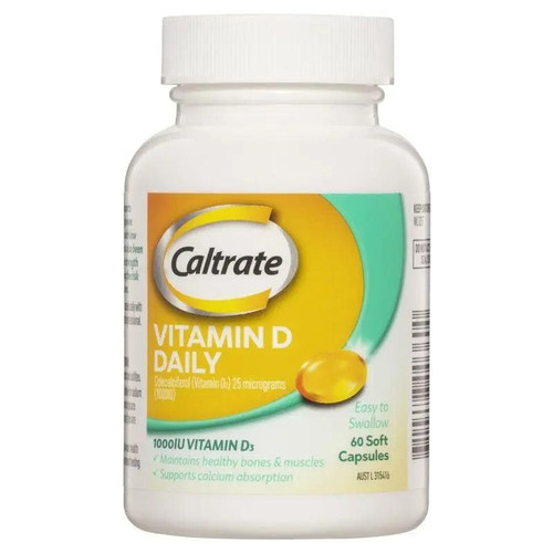 Caltrate Vitamin D Daily 60 Soft Capsules - 100344836