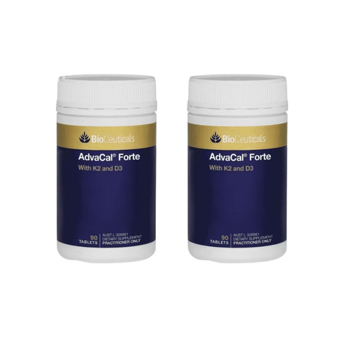 Lot of 2| Bioceuticals AdvaCal Forte With Vitamin K2 and D3 90 Tablets