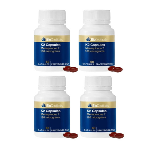 Lot of 4| BIOCEUTICALS K2 Capsules 60 Capsules