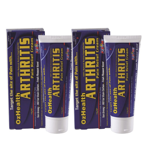 2 x Genuine OzHealth Arthritis Pain Relief Cream 114g Glucosamine Plus Vitamin E