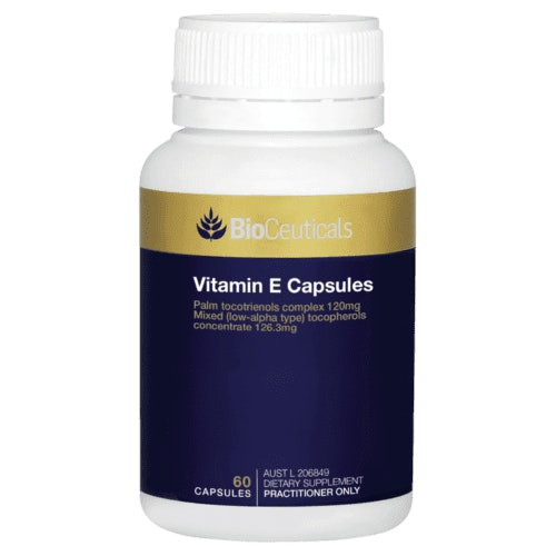 BioCeuticals Vitamin E 60 Capsules Healthy Cholesterol Cardiovascular System