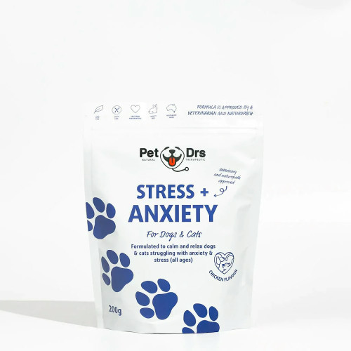 Pet Drs Dog and Cat Supplement Stress & Anxiety 200g