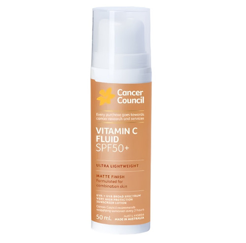 Cancer Council Vitamin C Fluid SPF50 Plus Sunscreen 50mL