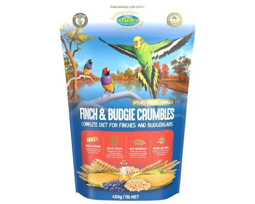 Vetafarm Finch & Budgie Crumbles 450g