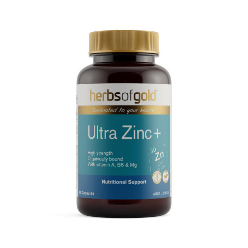 Herbs of Gold ULTRA ZINC+ 60 Capsules