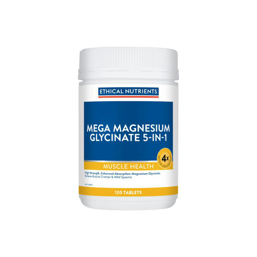 Ethical Nutrients Mega Magnesium Glycinate 5-in-1 120 Tablets