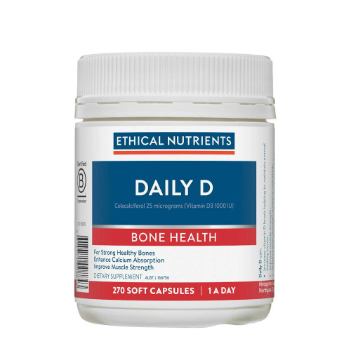 Ethical Nutrients Daily D 270 Soft Capsules