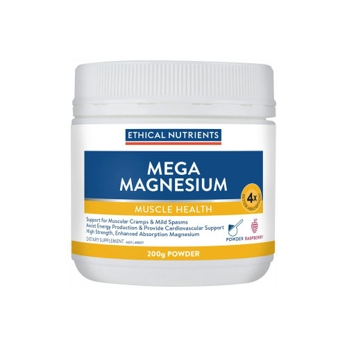 Ethical Nutrients Mega Magnesium Raspberry 200g Powder