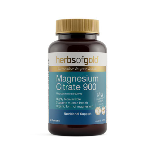 Herbs of Gold MAGNESIUM CITRATE 900 60 Capsules