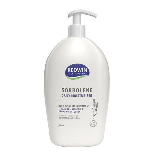 Redwin Sorbolene Moisturiser with Vitamin E 550ml