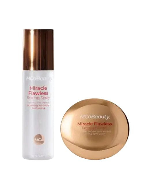 MCoBeauty Miracle Flawless Duo Pressed Powder and Setting Spray 10g 60ml
