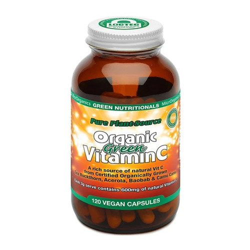 Green Nutritionals Organic Green Vitamin C 120 Capsules