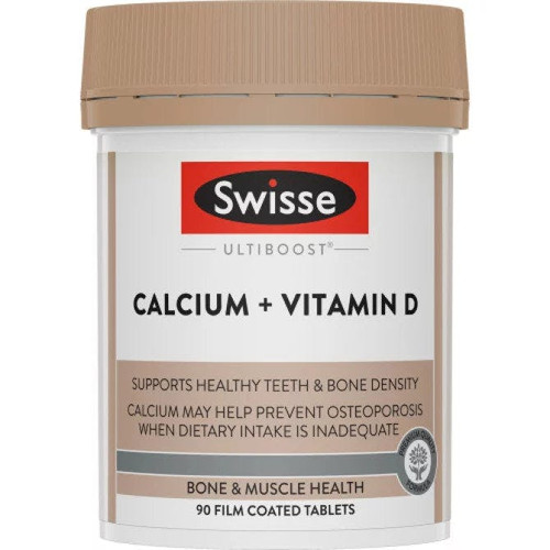 Swisse Ultiboost Calcium + Vitamin D 90 Tablets