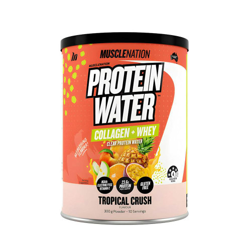 Muscle Nation Protein Water Powder Tropical 300G