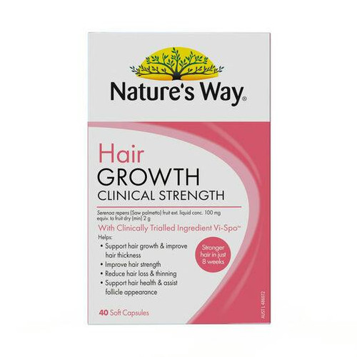 Nature's Way Hair Growth Clinical Strength 40 Capsules