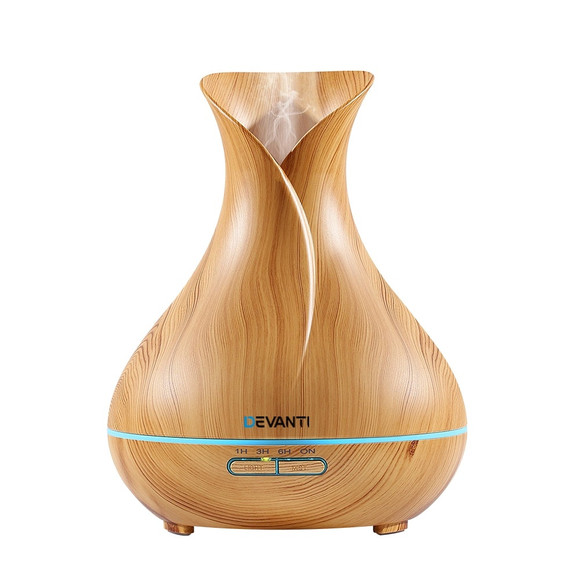 Devanti 400ml Aroma Diffuser Light Wood