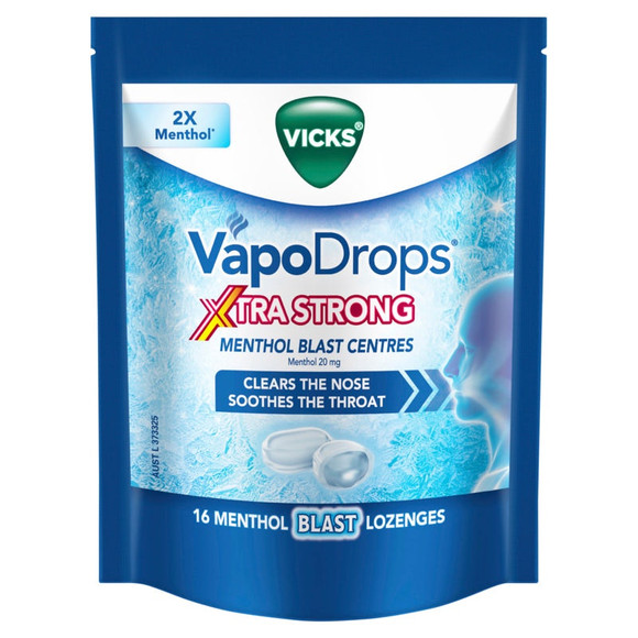 Vicks VapoDrops Xtra Strong Menthol Blast