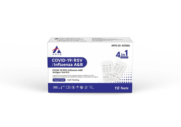 AHPC 4-in-1 RSV COVID Flu Test - 10 Tests