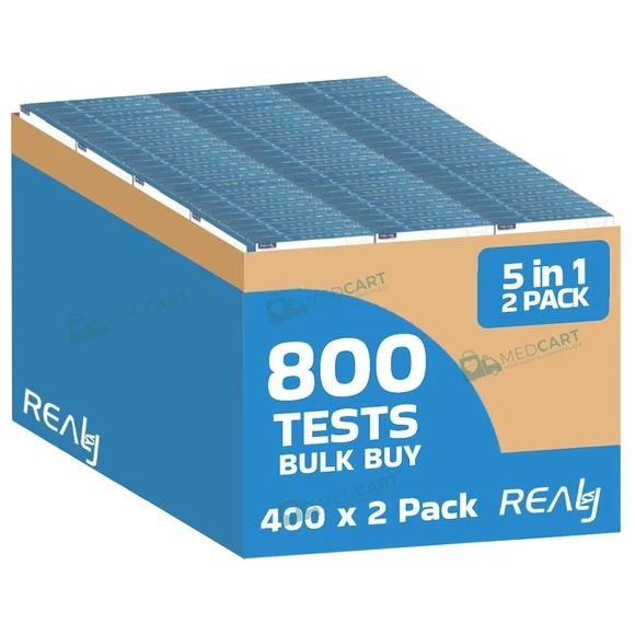 REALY 5-in-1 respiratory tests 800 test bulk pack