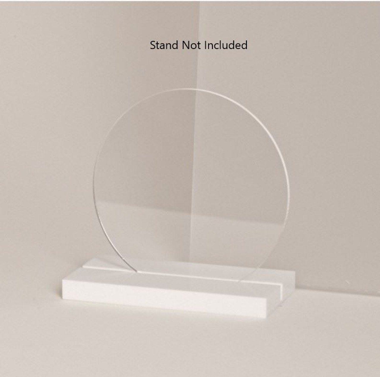 Laser Cut Acrylic Clear 30mm Circle Disc 5 Pack (Flat, No Hole)
