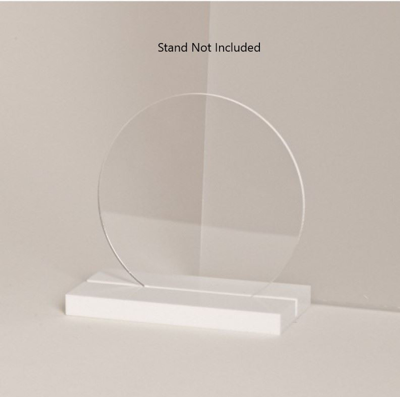 ONE Laser Cut Clear Acrylic Blank Round Disc: Smooth Edge