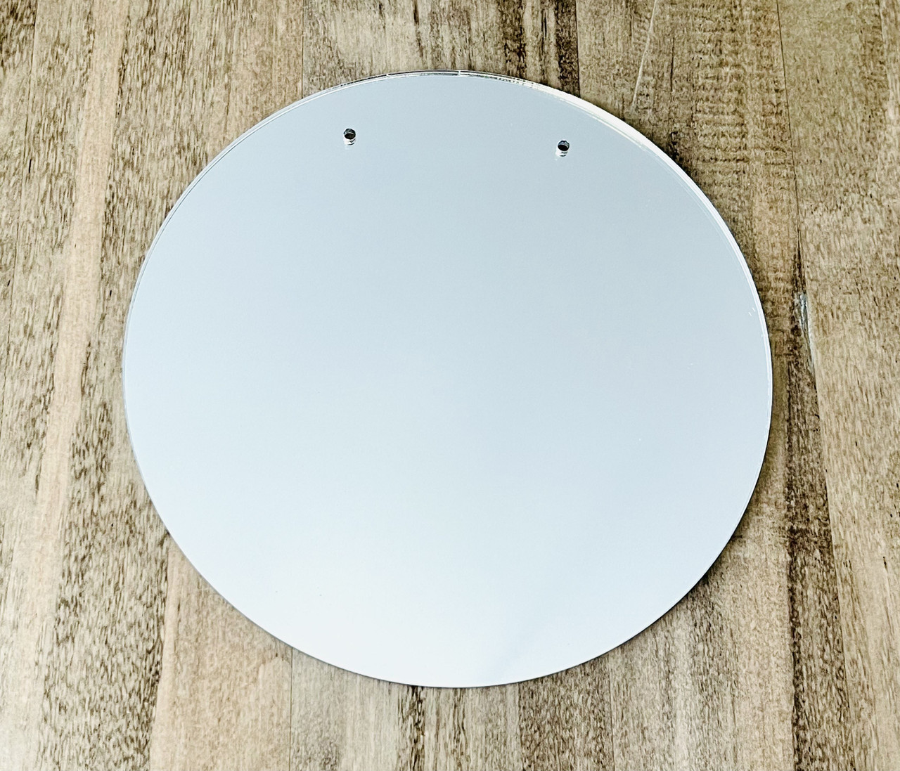 ONE Laser Cut SILVER MIRROR Acrylic Blank Round Disc with TWO